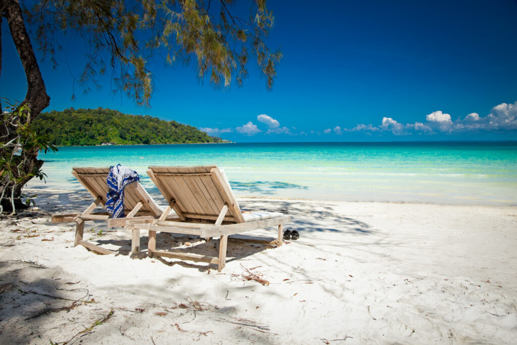 White sand beach on Koh Rong Samloem