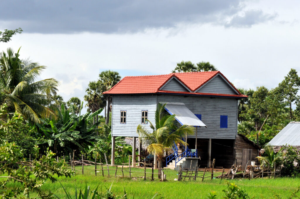 Traditional Khmer wooden house